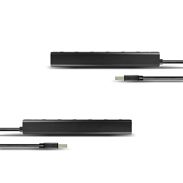 AXAGON HUE-SA7BP, 7x USB 3.0 ALU CHARGING húb, vr. AC adaptéra, kábel USB-A 40cm 