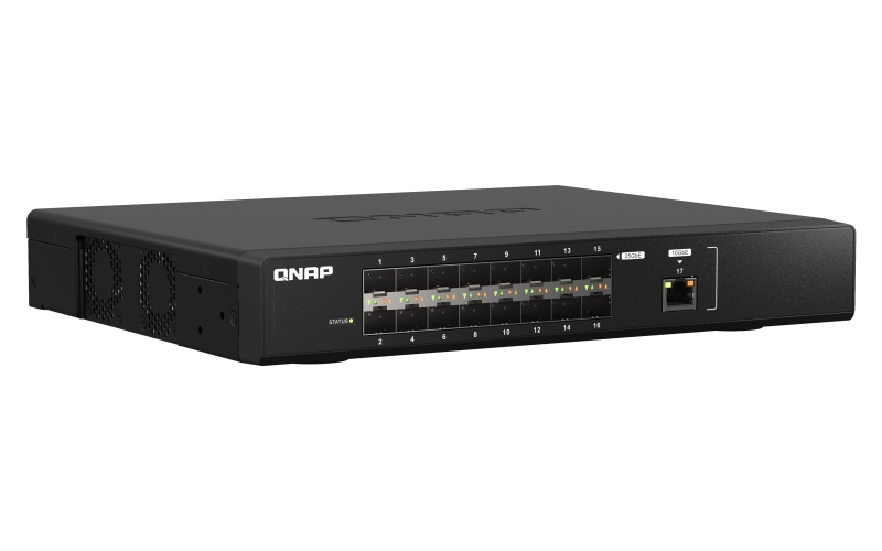 QNAP riadený switch QSW-M5216-1T (16x 25GbE SFP28 port, 1x 10GbE) 