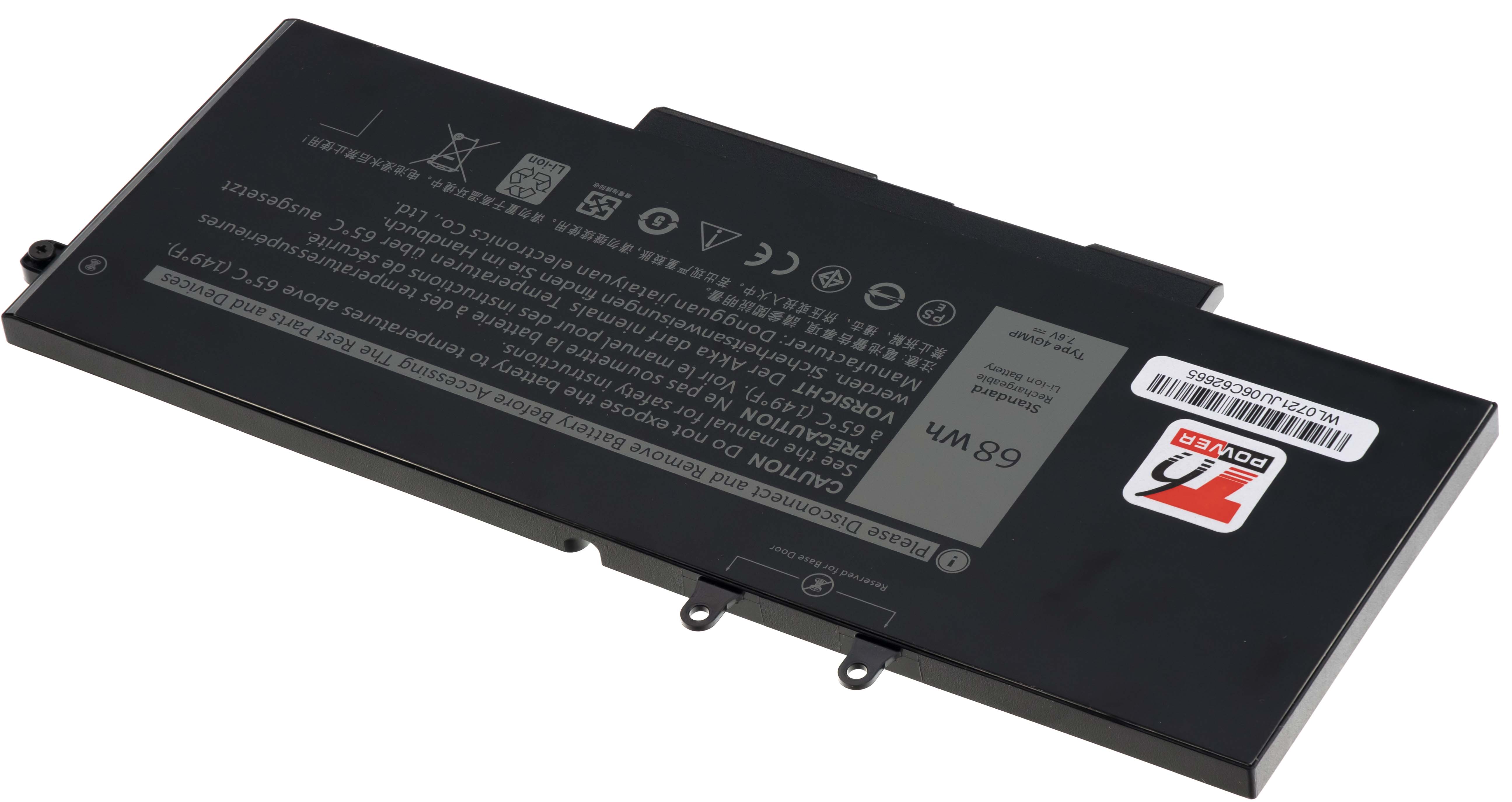 Batéria T6 Power Dell Latitude 5400, 5500, Precision 3540, 8900mAh, 68Wh, 4cell, Li-pol 