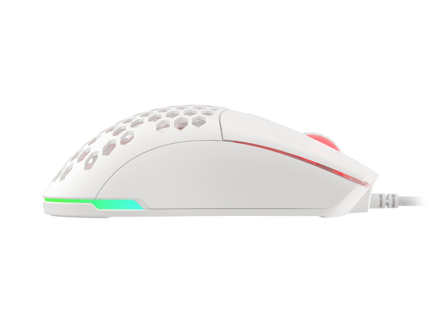 Genesis herná optická myš KRYPTON 750/ RGB/ 8000 DPI/ Herná/ Optická/ 8 000 DPI/ Drôtová USB/ Biela 