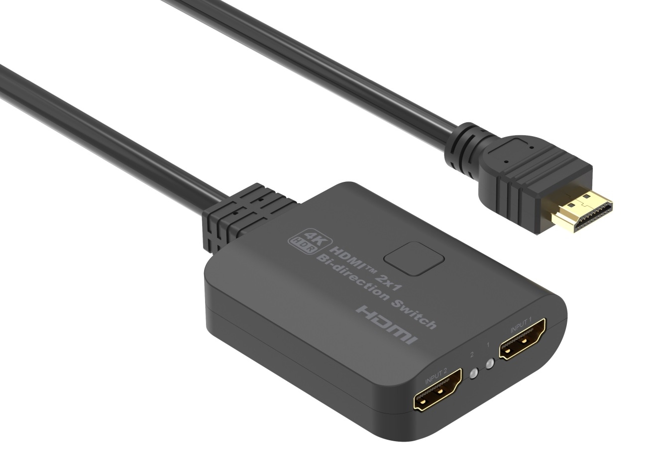 PremiumCord HDMI 2.0 Switch 4K@60Hz, 4:4:4 obojsmerný 2-1 alebo 1-2 