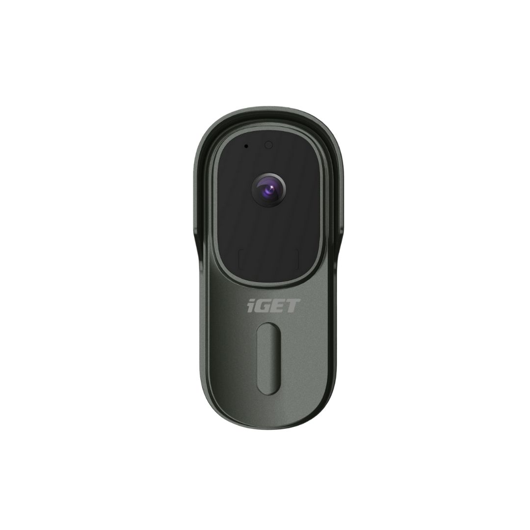 iGET HOME Doorbell DS1 Anthracite - WiFi batériový videozvonček, FullHD, obojsmerný zvuk, CZ aplikácie 
