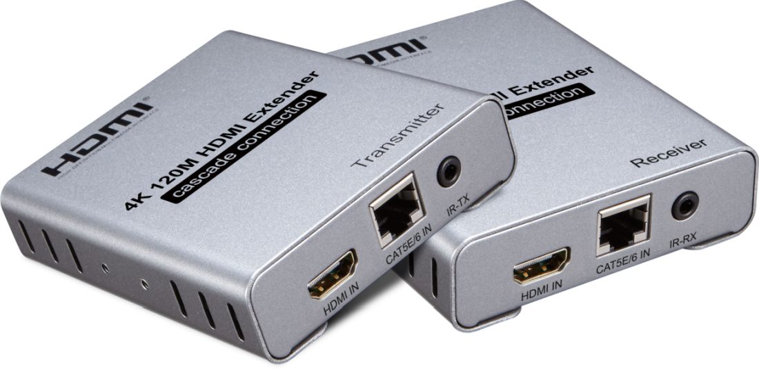 PremiumCord 4K HDMI extender na 120m cez CAT5/ 6