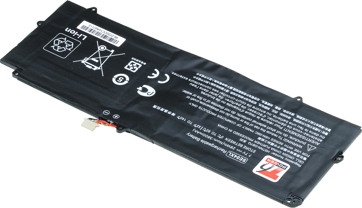 Batéria T6 Power HP Pro X2 612 G2, 5400mAh, 41Wh, 2cell, Li-pol 