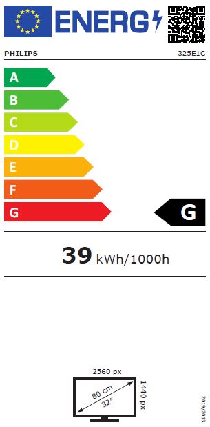 Philips/ 325E1C/ 00/ 31, 5"/ VA/ QHD/ 75Hz/ 4ms/ Black/ 3R 