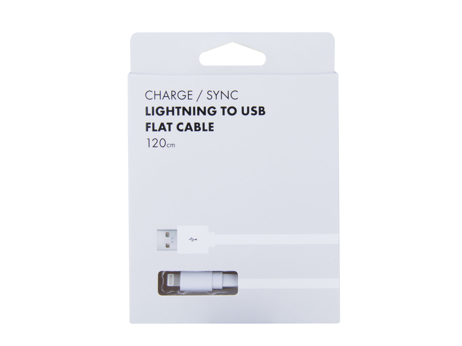 Kábel AVACOM LIG-120W USB - Lightning, 120cm, biela 