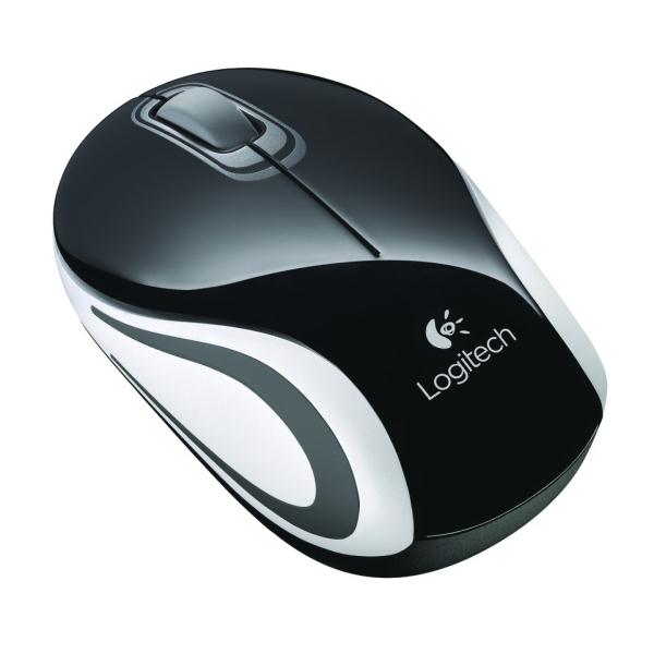 Logitech Mini M187/ Cestovná/ Optická/ 1 000 DPI/ Bezdrôtová USB/ Čierna