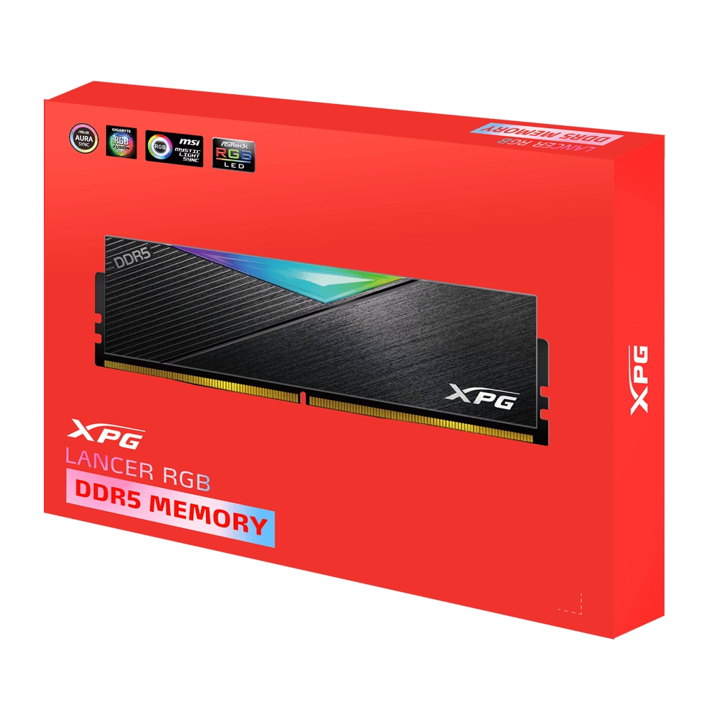 Adata Lancer/ DDR5/ 32GB/ 5200MHz/ CL38/ 2x16GB/ RGB/ Black 