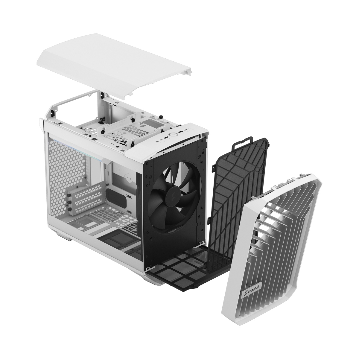 Fractal Design Torrent Nano White TG Clear Tint/ Micro Tower/ Transpar./ Biela 
