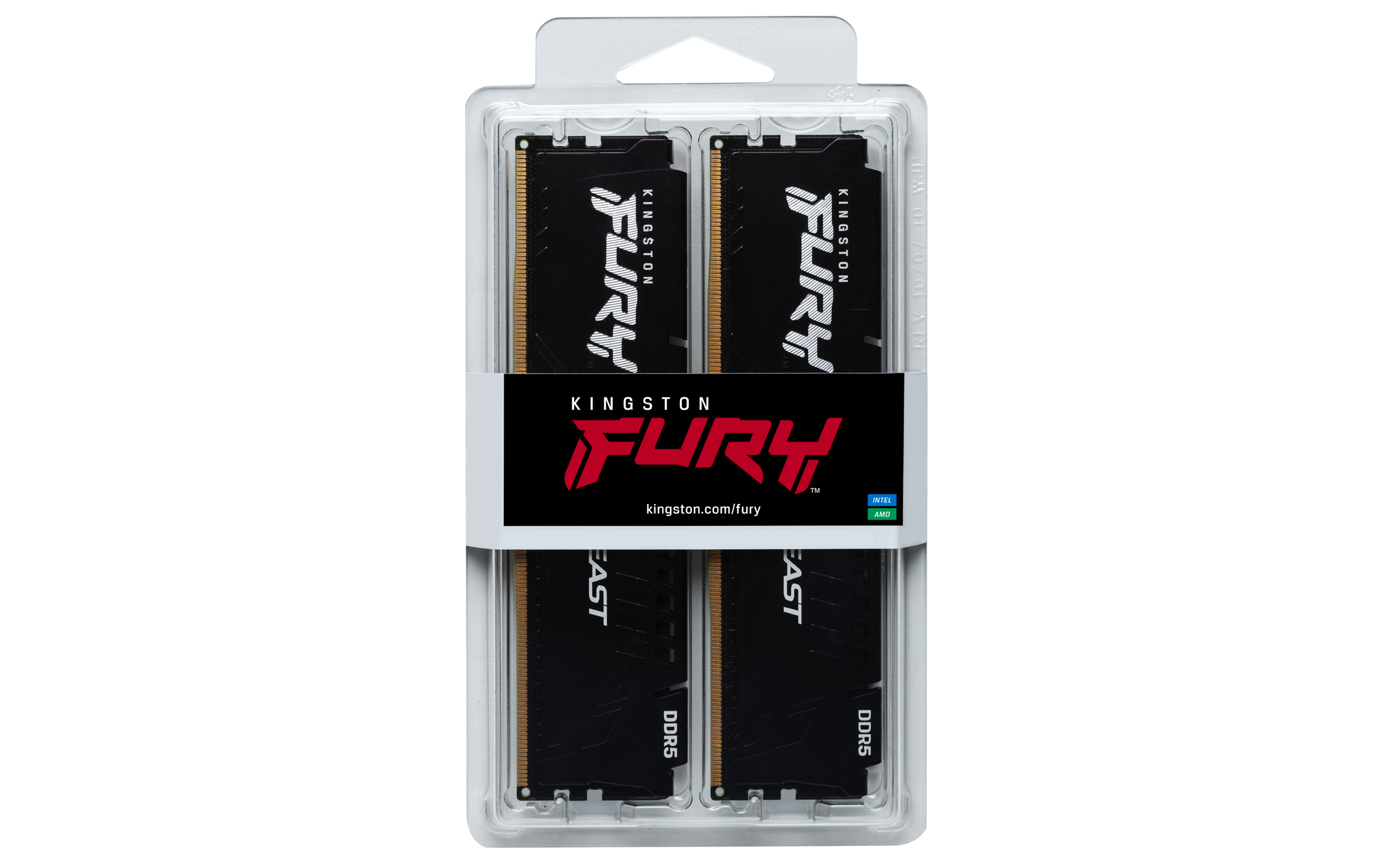 Kingston FURY Beast/ DDR5/ 16GB/ 5200MHz/ CL40/ 2x8GB/ Black 