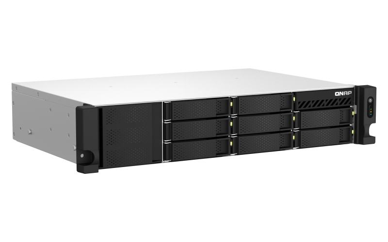 QNAP TS-873AeU-RP-4G (Ryzen 2, 2GHz, 4GB RAM, 8xSATA, 2x2, 5GbE, 1xPCIe, 2xM.2, 2xzdroj, malá hloubka) 