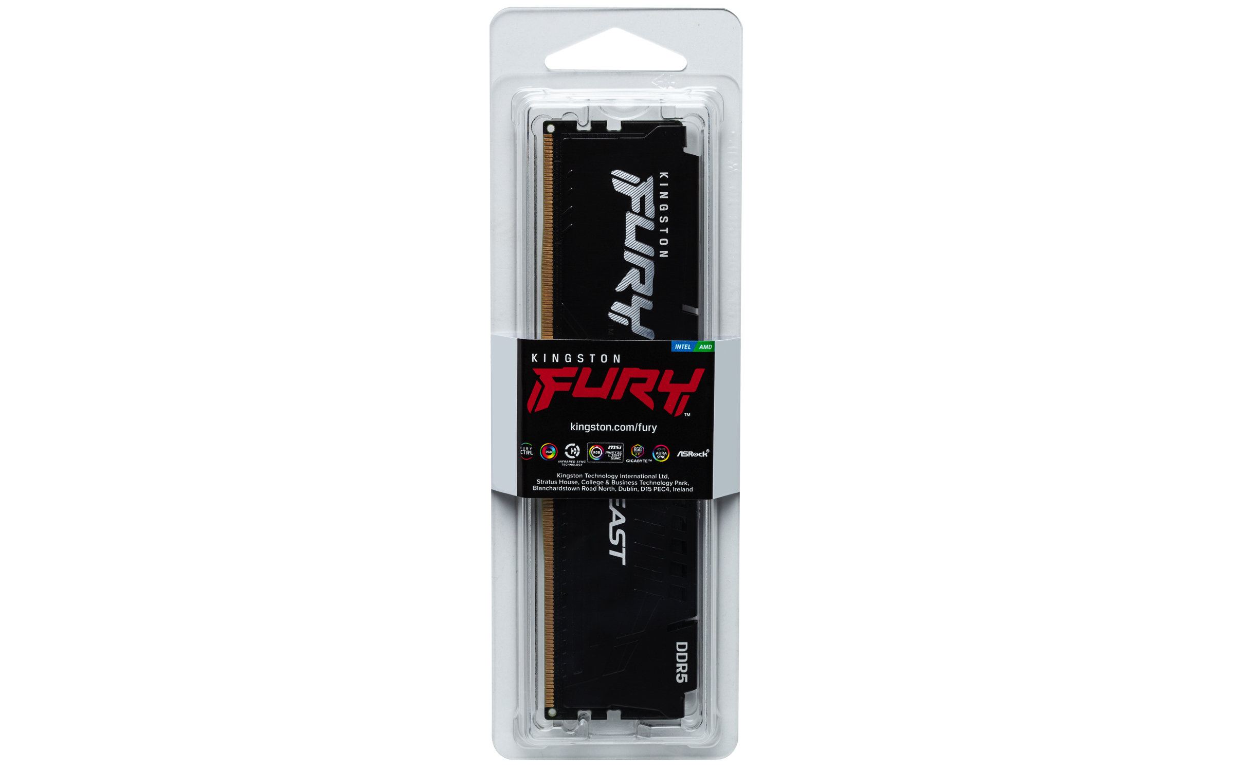 Kingston FURY Beast/ DDR5/ 8GB/ 5200MHz/ CL40/ 1x8GB/ Black 