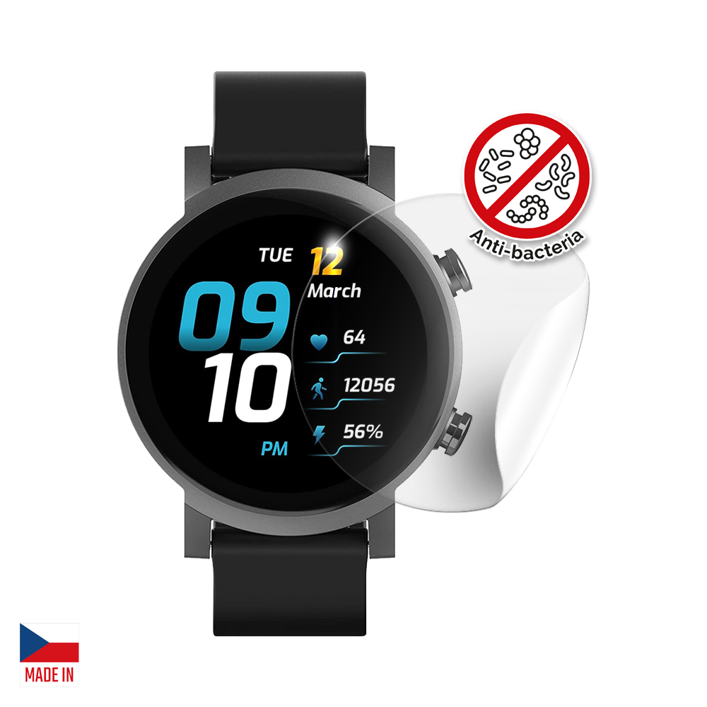 Screenshield Anti-Bacteria TICWATCH E3 fólia na displej