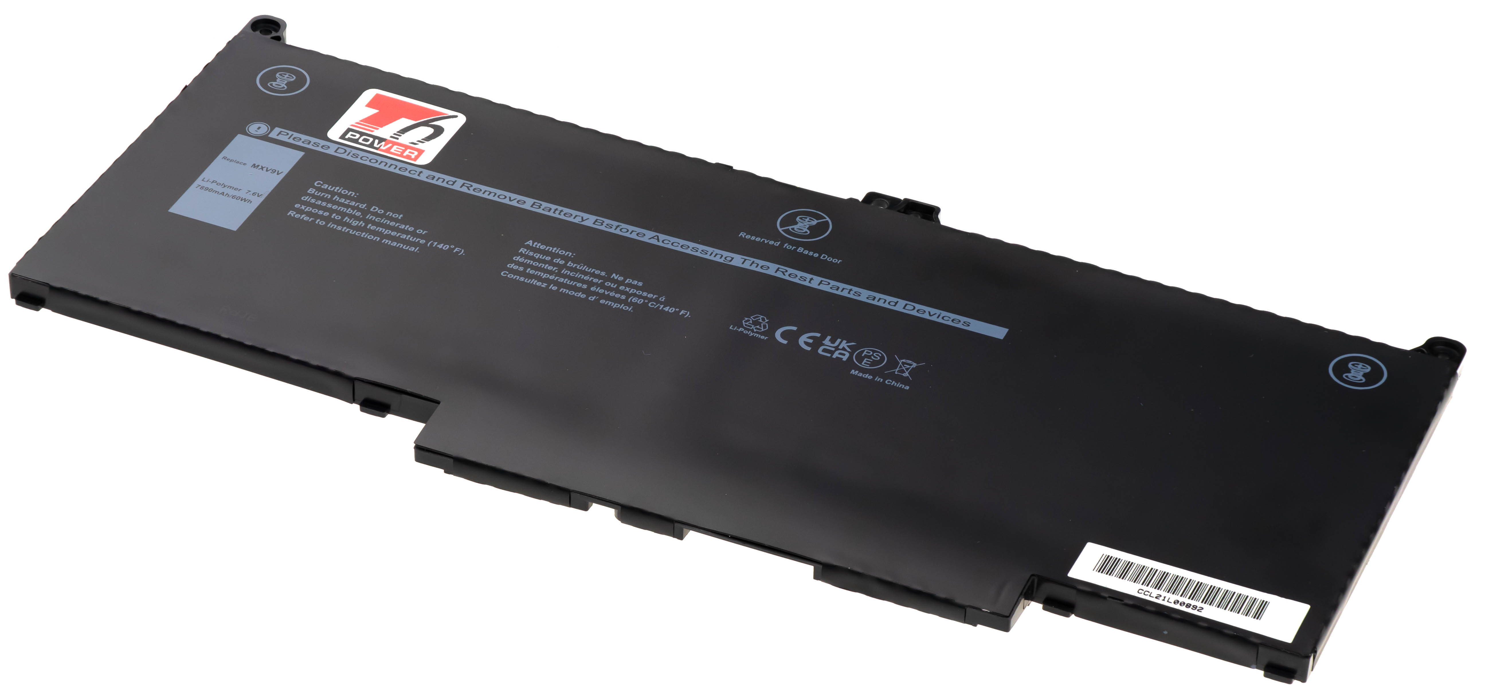 Batéria T6 Power Dell Latitude 5300, 7300, 7400, 7890mAh, 60Wh, 4cell, Li-pol