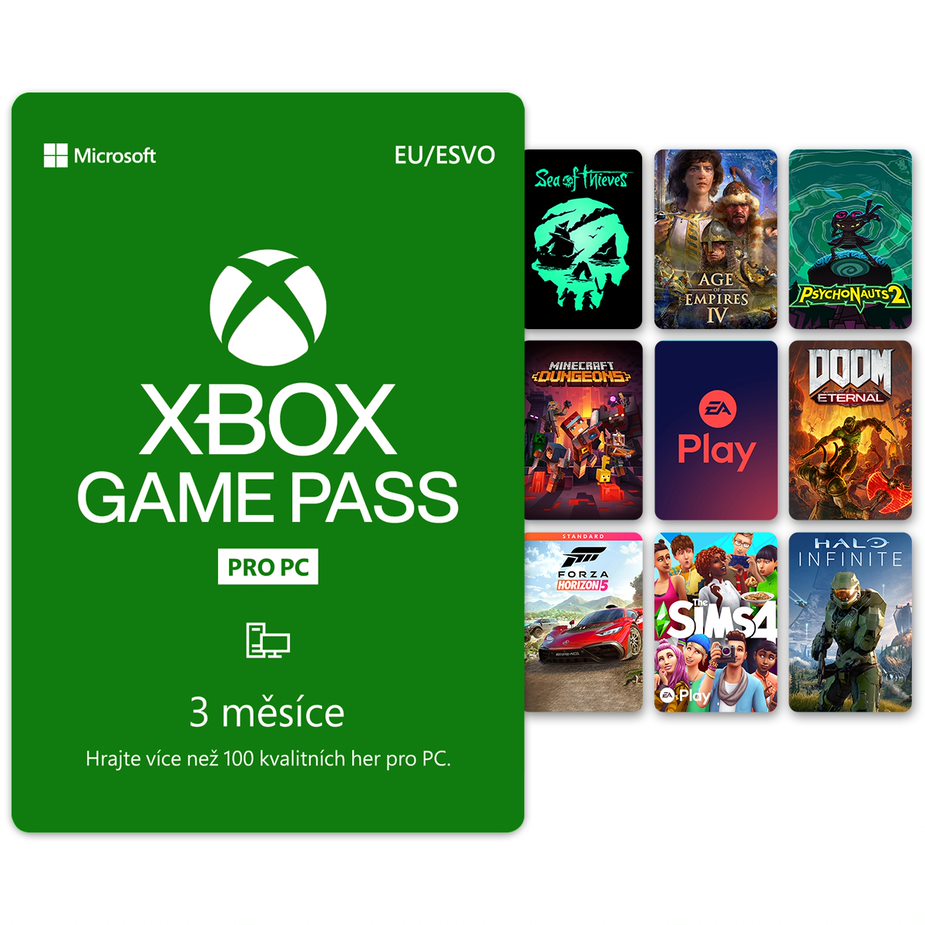 ESD - PC Game Pass - předplatné na 3 měsíce (EuroZone)