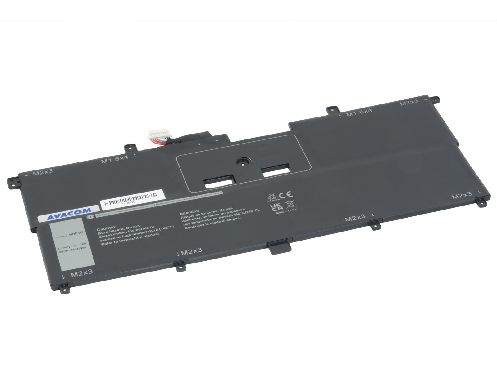 Batéria AVACOM pre Dell XPS 9365 Li-Pol 7, 6 V 6050mAh 46Wh