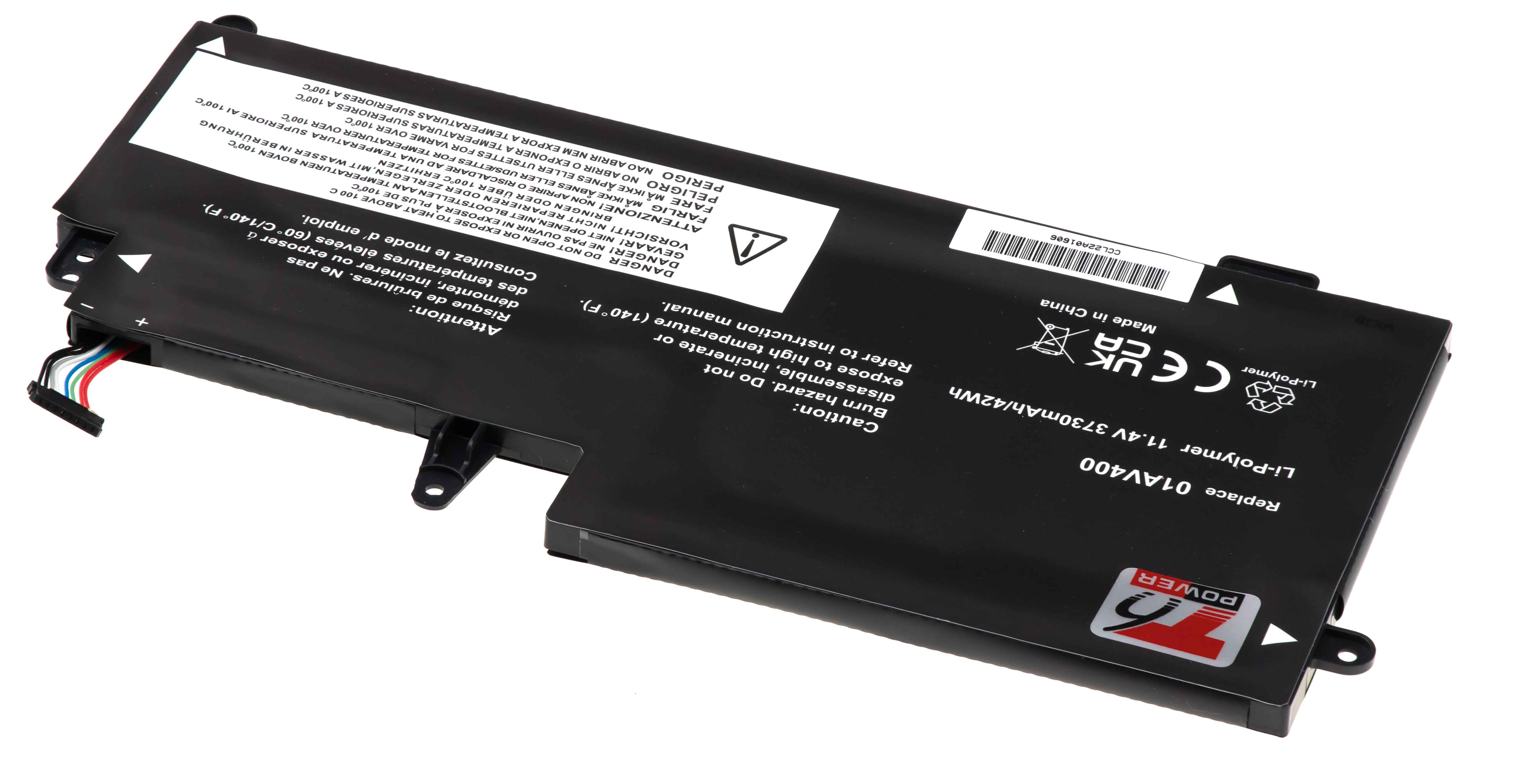 Batéria T6 Power Lenovo ThinkPad 13 20GJ/ 20GK, 20GL/ 20GM séria, 3730mAh, 42Wh, 3cell, Li-Pol 