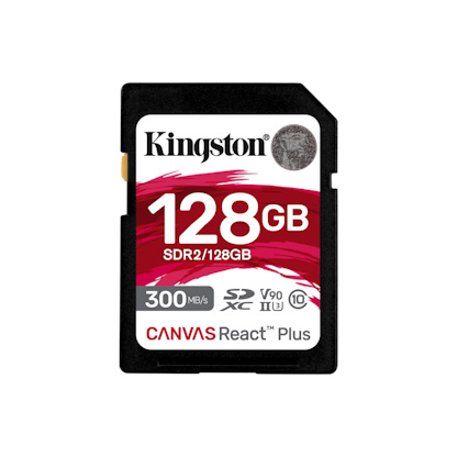 Kingston Canvas React Plus/ SDHC/ 128GB/ 300MBps/ UHS-II U3 / Class 10