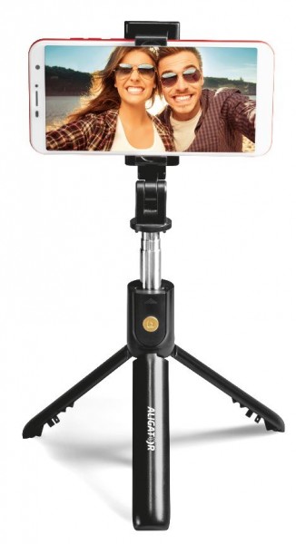 Bluetooth selfie tyč ALIGATOR HA12, čierna