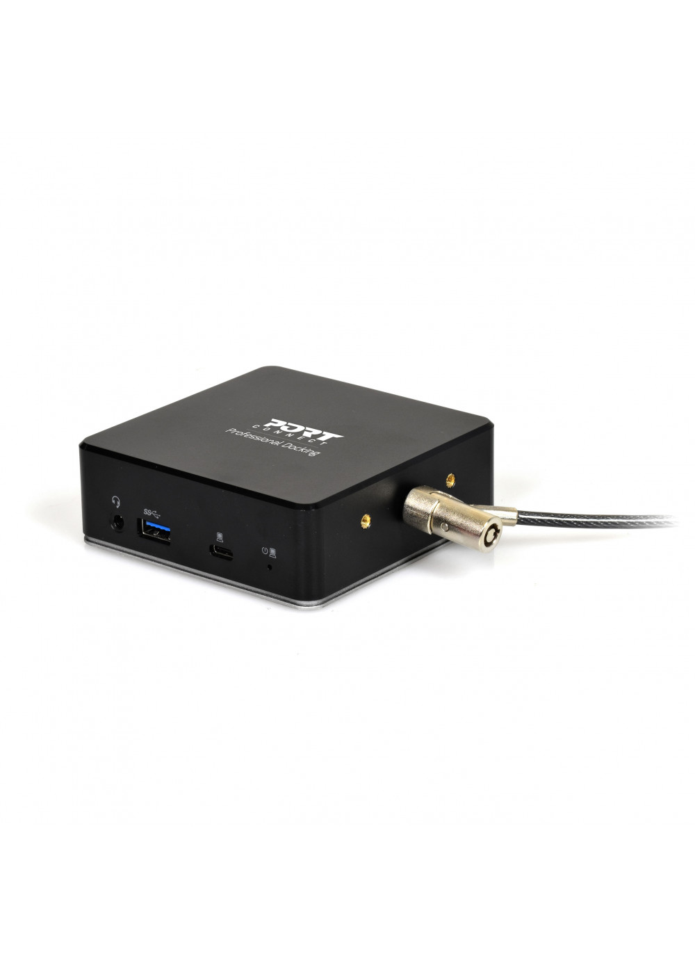 PORT CONNECT Dokovací stanice 8v1 USB-C, USB-A, dual video, HDMI, Ethernet, audio, USB 3.0 