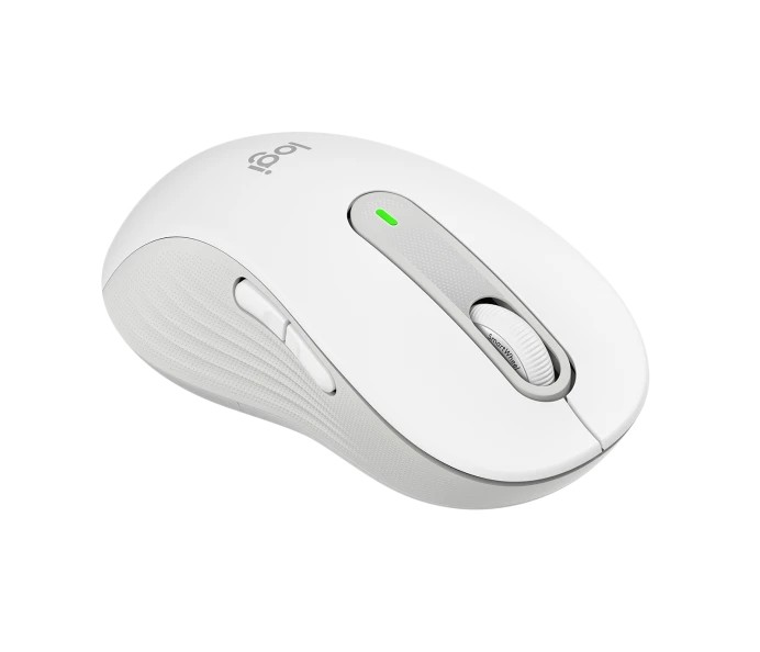 Logitech M650L/ Kancelárska/ Laserová/ Pre ľavákov/ Bezdrôtová USB + Bluetooth/ Biela 