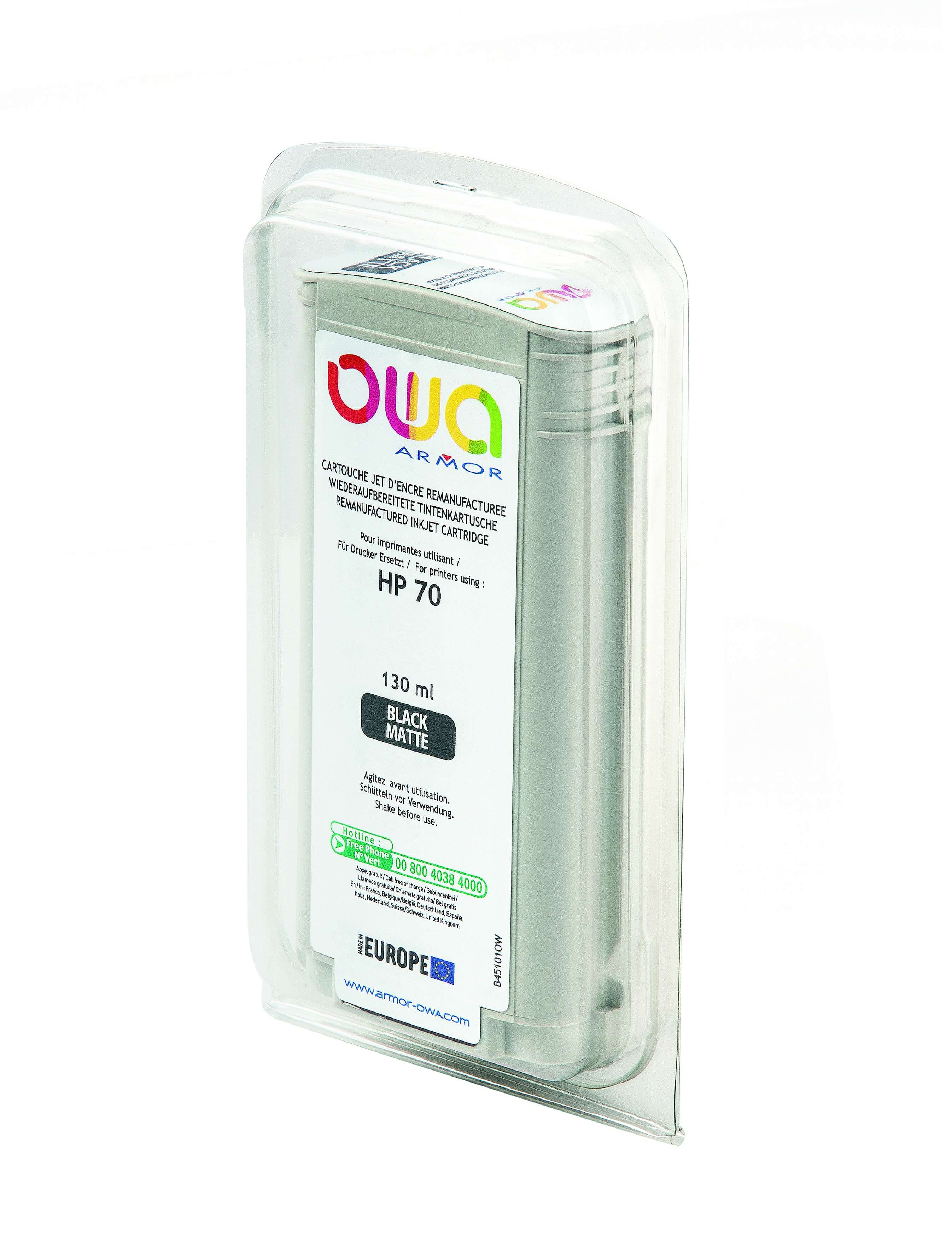 OWA Armor ink-jet kompatibilný s HP DJ Z 2100 čierny mat, 130 ml, komp.s C9448A