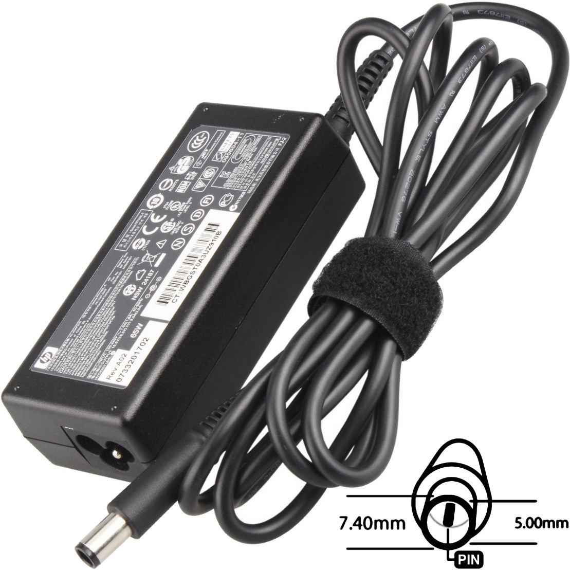 Napájecí adaptér 65W 18, 5V, 7.4x5.0, originál HP