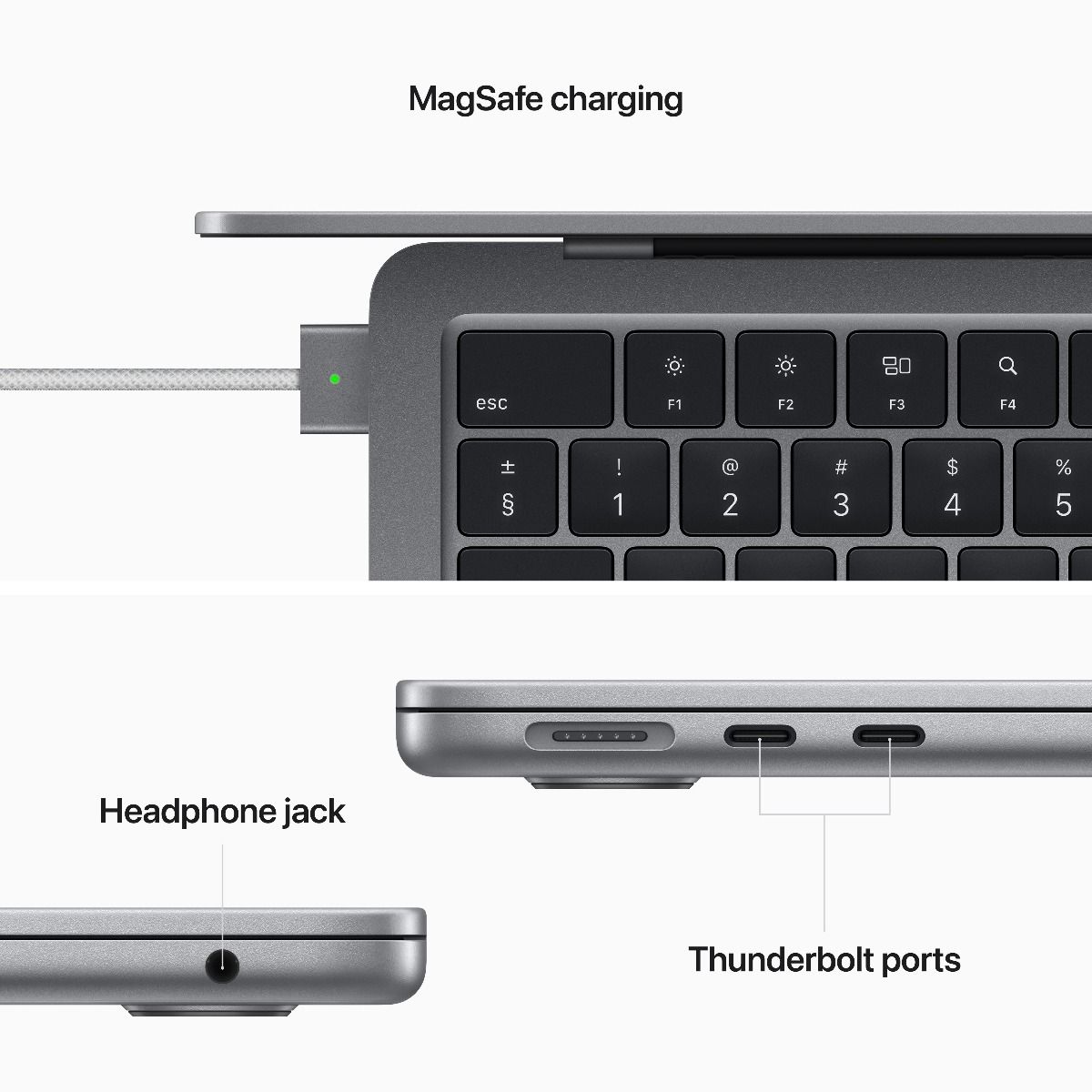 Apple MacBook Air 13/ M2/ 13, 6"/ 2560x1664/ 8GB/ 512GB SSD/ M2/ OS X/ Space Gray/ 1R 
