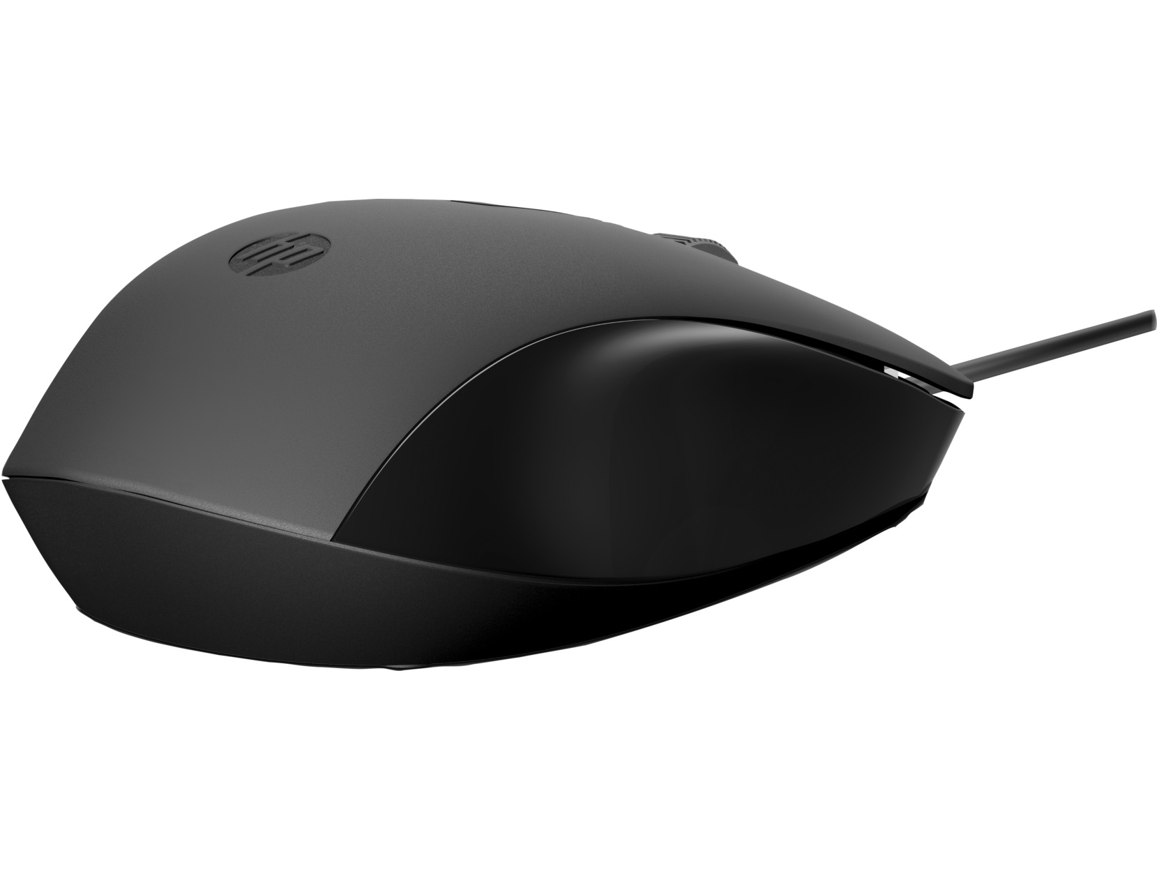 HP 150 Mouse/ Kancelárska/ Optická/ 1 600 DPI/ Drôtová USB/ Čierna 