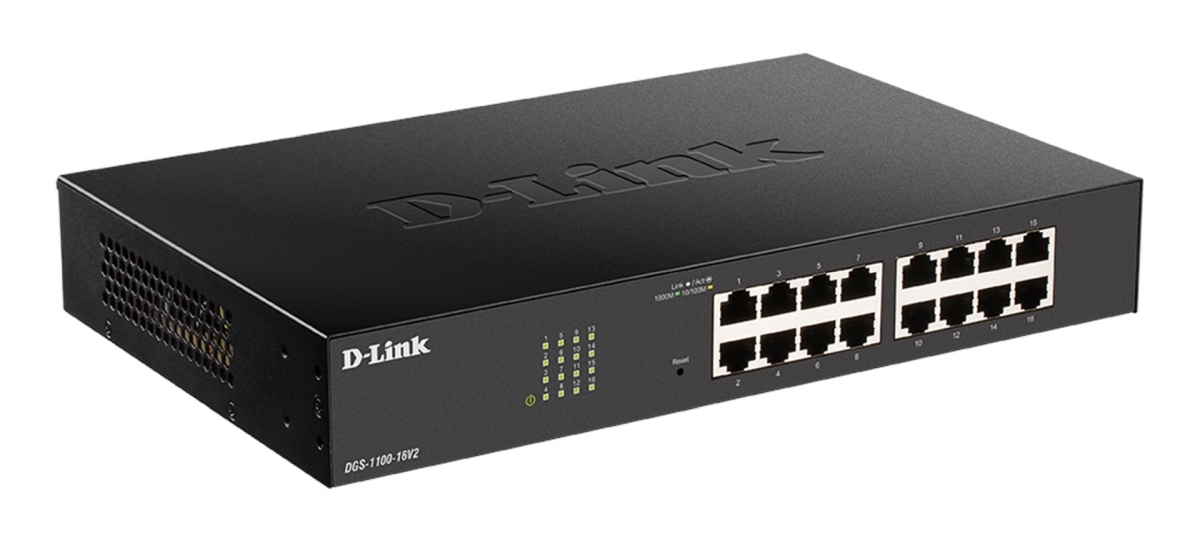 D-Link DGS-1100-16V2 Easy Smart Switch 10/ 100/ 1000 