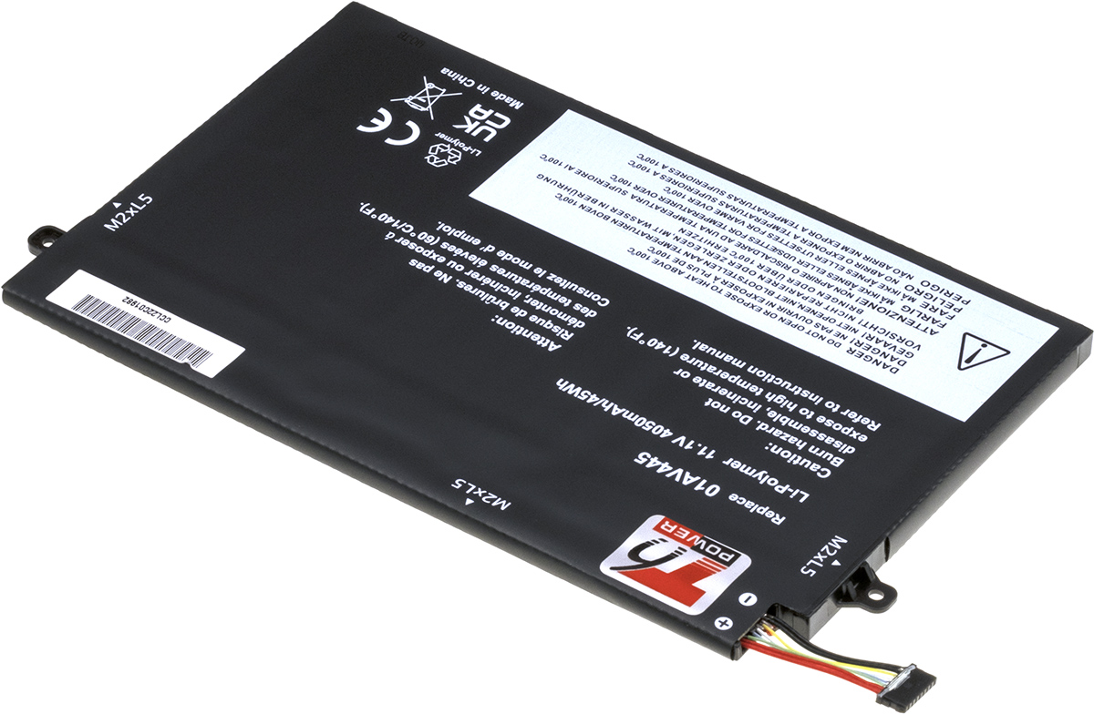 Batéria T6 Power Lenovo ThinkPad E480, E490, E580, E590, E14, E15, 4050mAh, 45Wh, 3cell, Li-pol 