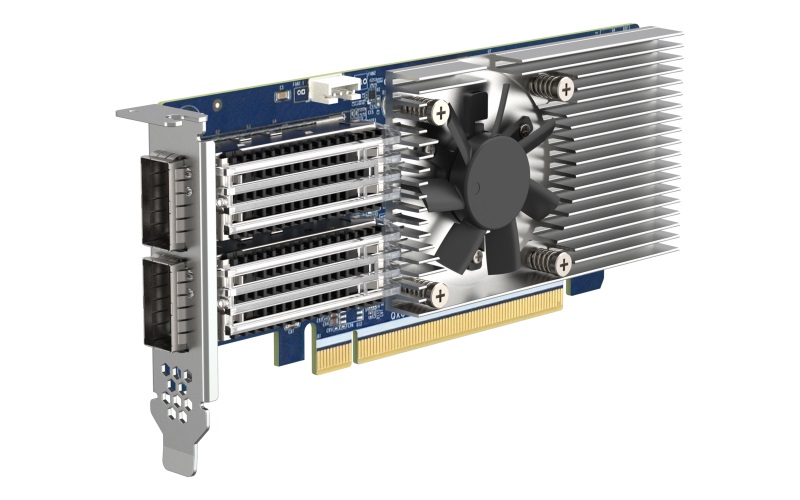 QNAP rozšiřující karta QXG-100G2SF-CX6 (2x 100Gb QSFP28 porty) PCIe karta; PCIe Gen4 x16 