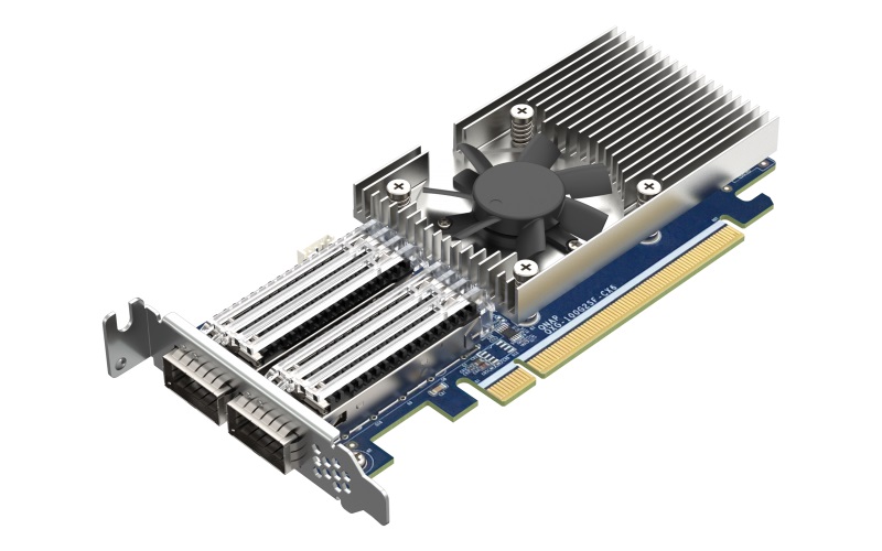 QNAP rozširujúca karta QXG-100G2SF-CX6 (2x 100Gb QSFP28 porty) PCIe karta; PCIe Gen4 x16 
