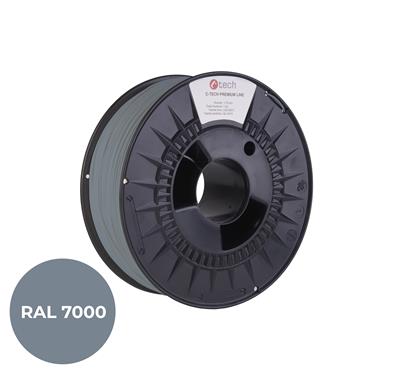 Tlačová struna (filament) C-TECH PREMIUM LINE, PETG, veverčie šedá, RAL7000, 1, 75mm, 1kg