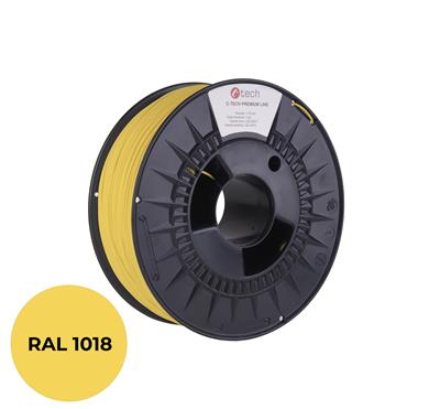 Tlačová struna (filament) C-TECH PREMIUM LINE, PETG, zinková žltá, RAL1018, 1, 75mm, 1kg
