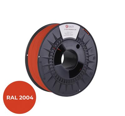Tlačová struna (filament) C-TECH PREMIUM LINE, PLA, oranžová pravá, RAL2004, 1, 75 mm, 1kg