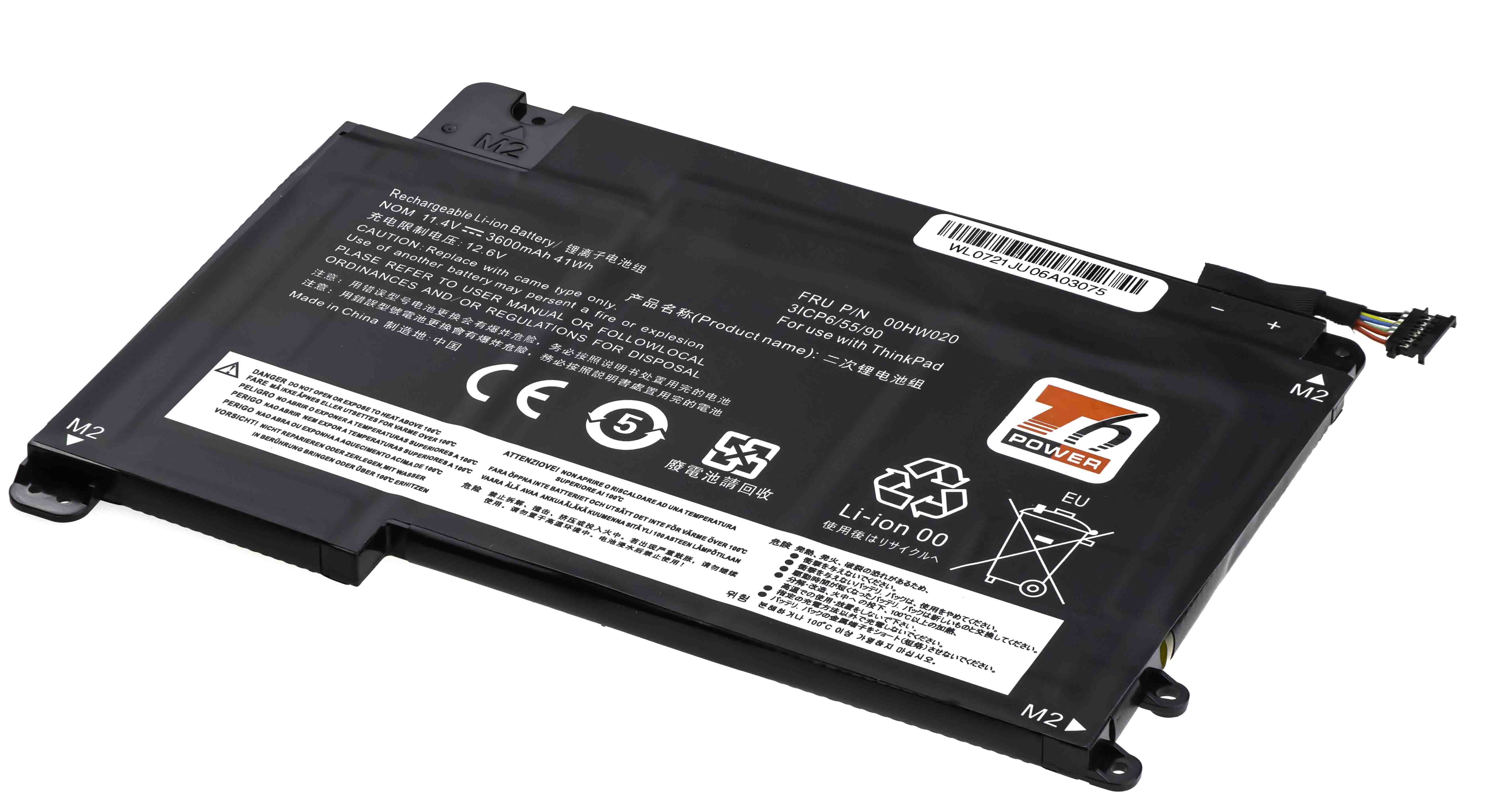 Batéria T6 Power Lenovo ThinkPad P40, Yoga 460, 4540mAh, 53Wh, 3cell, Li-pol