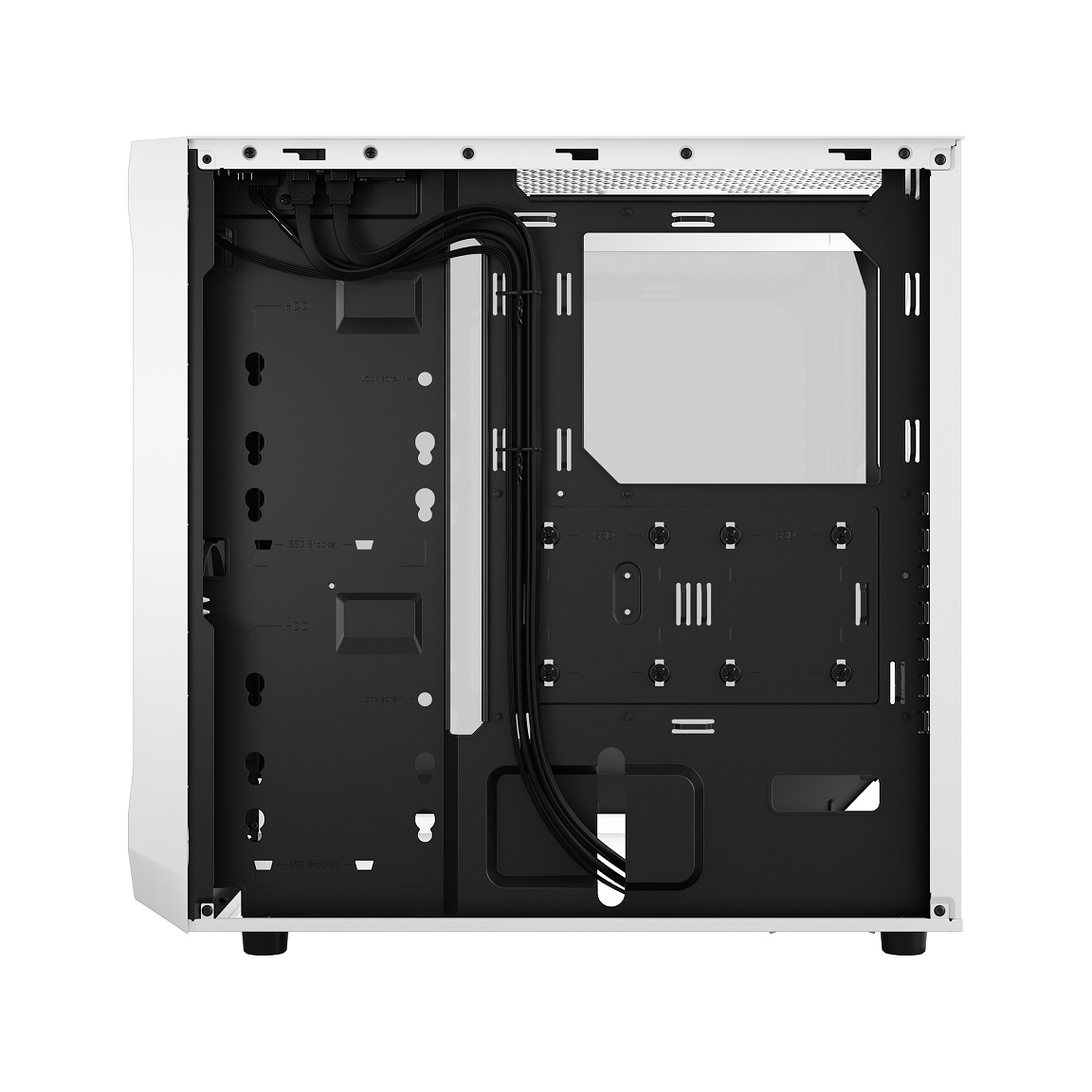 Fractal Design Focus 2 RGB White TG Clear Tint/ Midi Tower/ Transpar./ Čierna a biela 