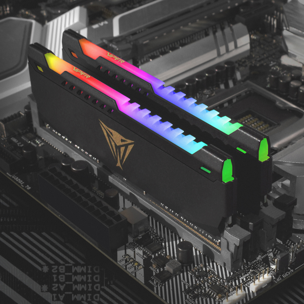 Patriot Viper Steel/ DDR4/ 16GB/ 3600MHz/ CL18/ 2x8GB/ RGB/ Black 