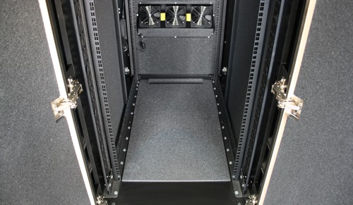 NetShelter CX 24U Secure Soundproofed Server Room in a Box Enclosure International 