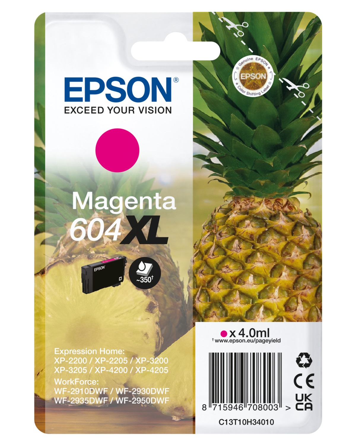 EPSON Singlepack Magenta 604XL Ink