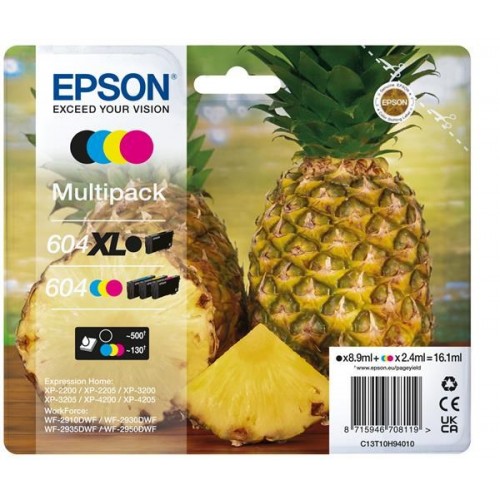 EPSON Multipack 4-farebné 604XL Black/ Standard CMY