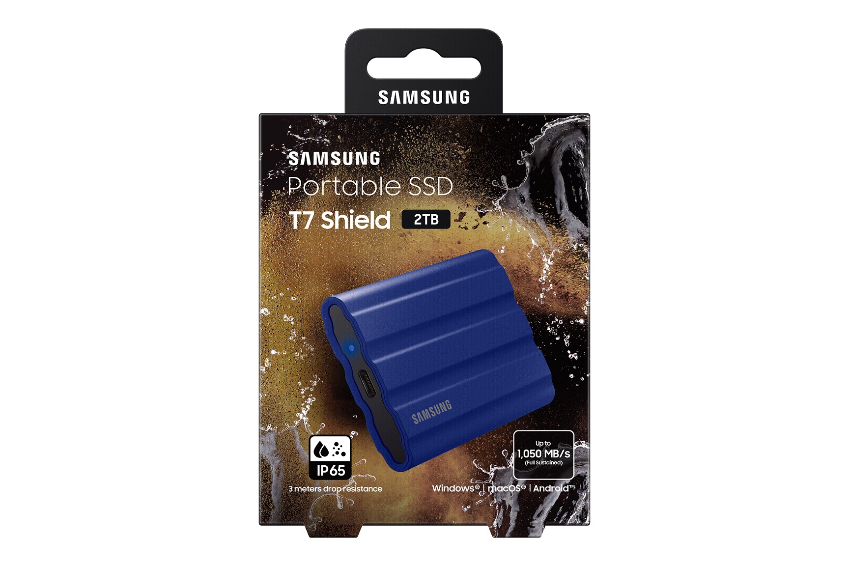 Samsung externý SSD T7 Shield 2 TB modrý