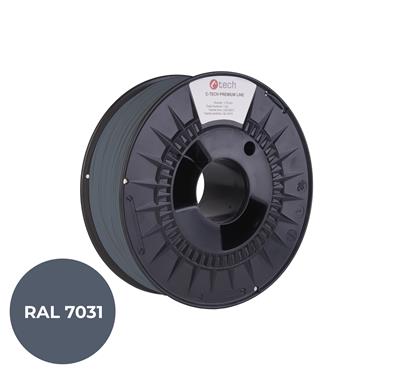 Tlačová struna (filament) C-TECH PREMIUM LINE, PLA, šedomodrá, RAL7031, 1, 75mm, 1kg