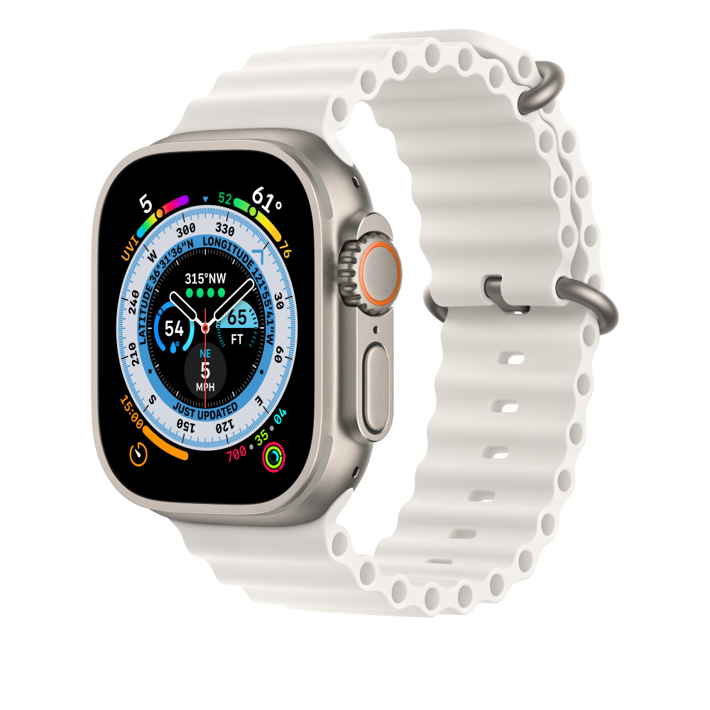 Apple Watch 49mm White Ocean Band 