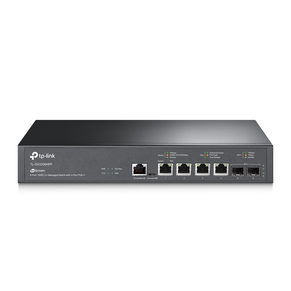 TP-Link TL-SX3206HPP 4x10G 2xSFP+ L2+ POE++ Omada SDN