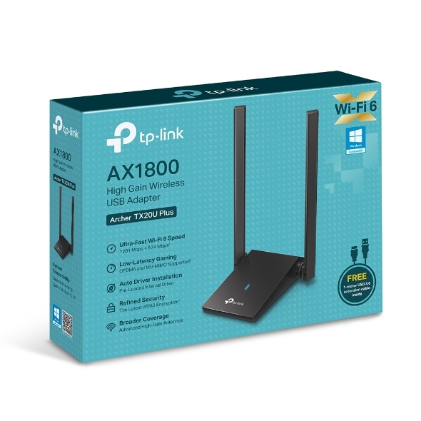 TP-link Archer TX20 Plus High Gain Dual Band WiFi6 USB adaptér 