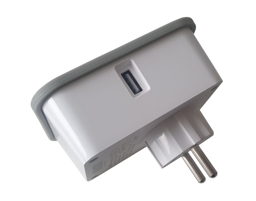 iGET HOME Power 2 USB - WiFi chytrá zásuvka 230V + 2x USB, samostatná, měření spotřeby, 3680W 