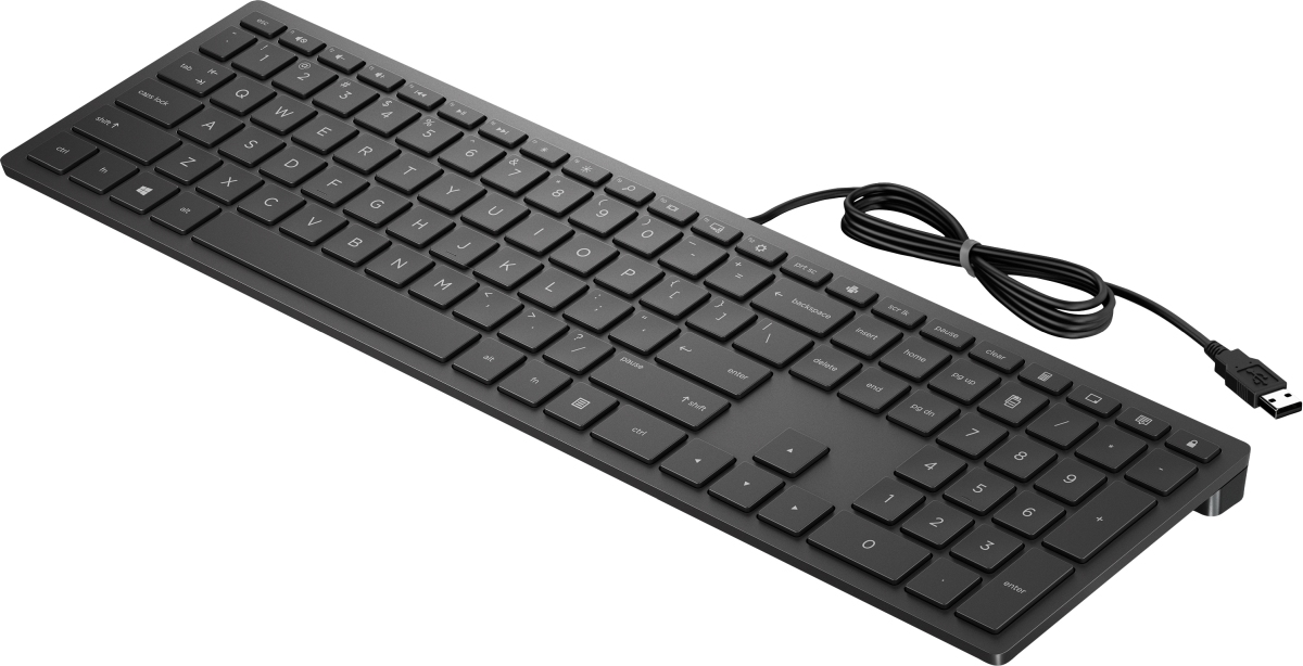 HP Pavilion Keyboard 300/ Drôtová USB/ UK-Layout/ Čierna 