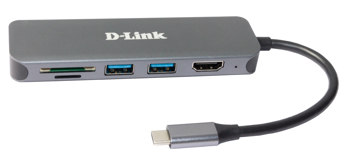 D-Link 6-in-1 USB-C Hub with HDMI/ Card Reader/ Power Delivery 